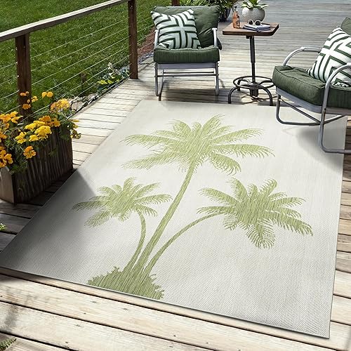 LR Home 5x7 Indoor/Outdoor Area Rug for Home Decor |