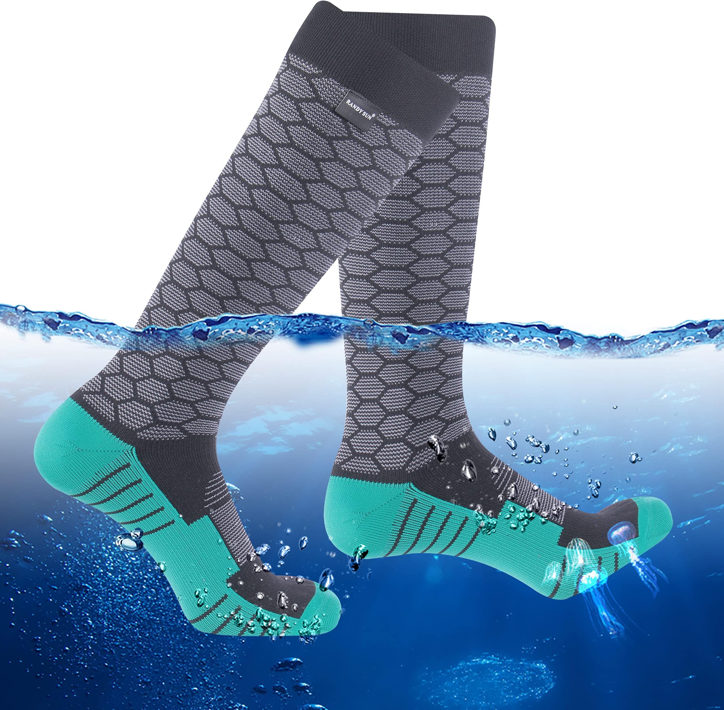 Waterproof Breathable Knee High Kayaking Hunting Fishing Socks
