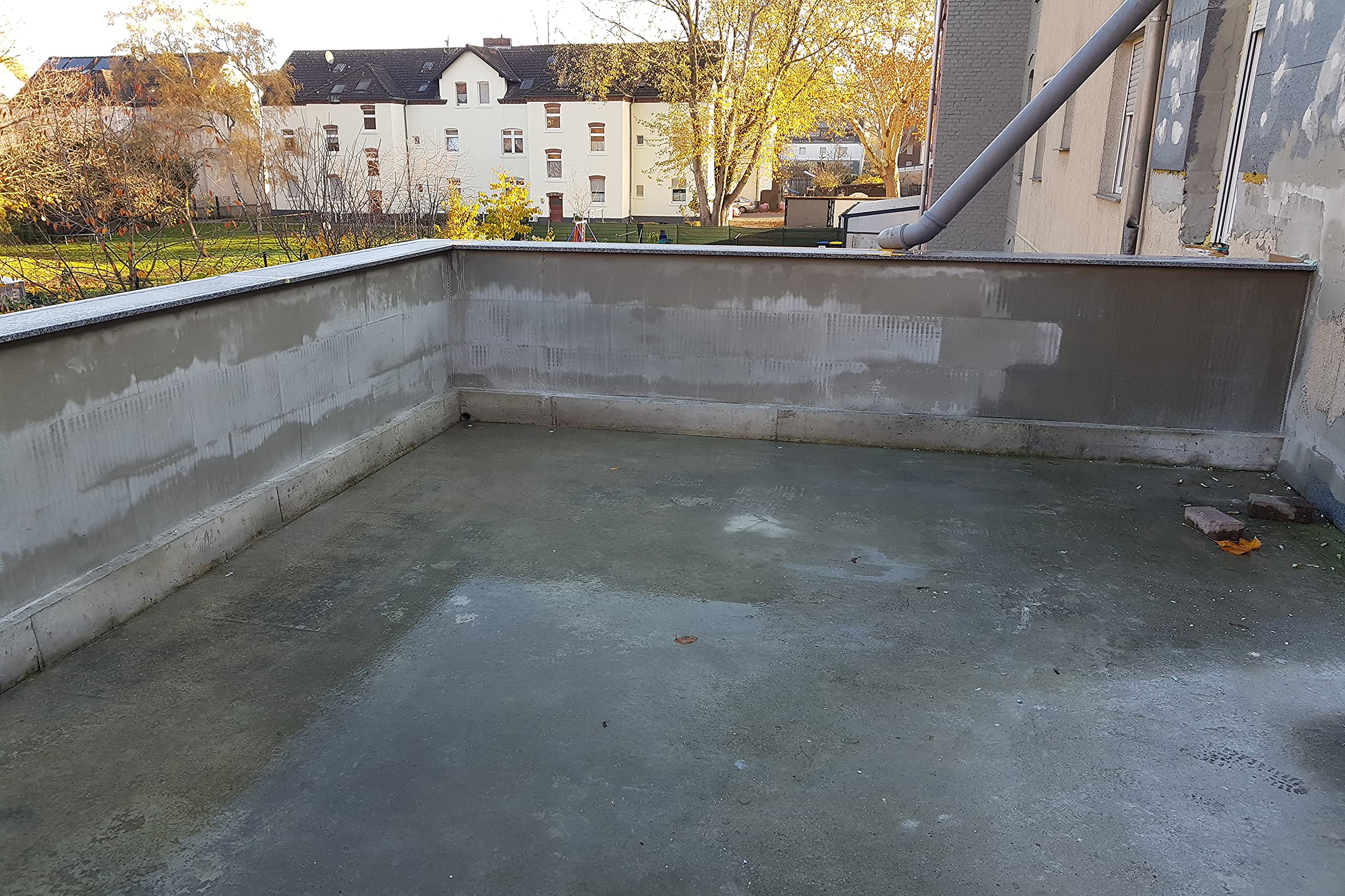 1K Impermeabilizante terrazas aticos suelo pared Revestimiento W706 Gris claro - 5Kg