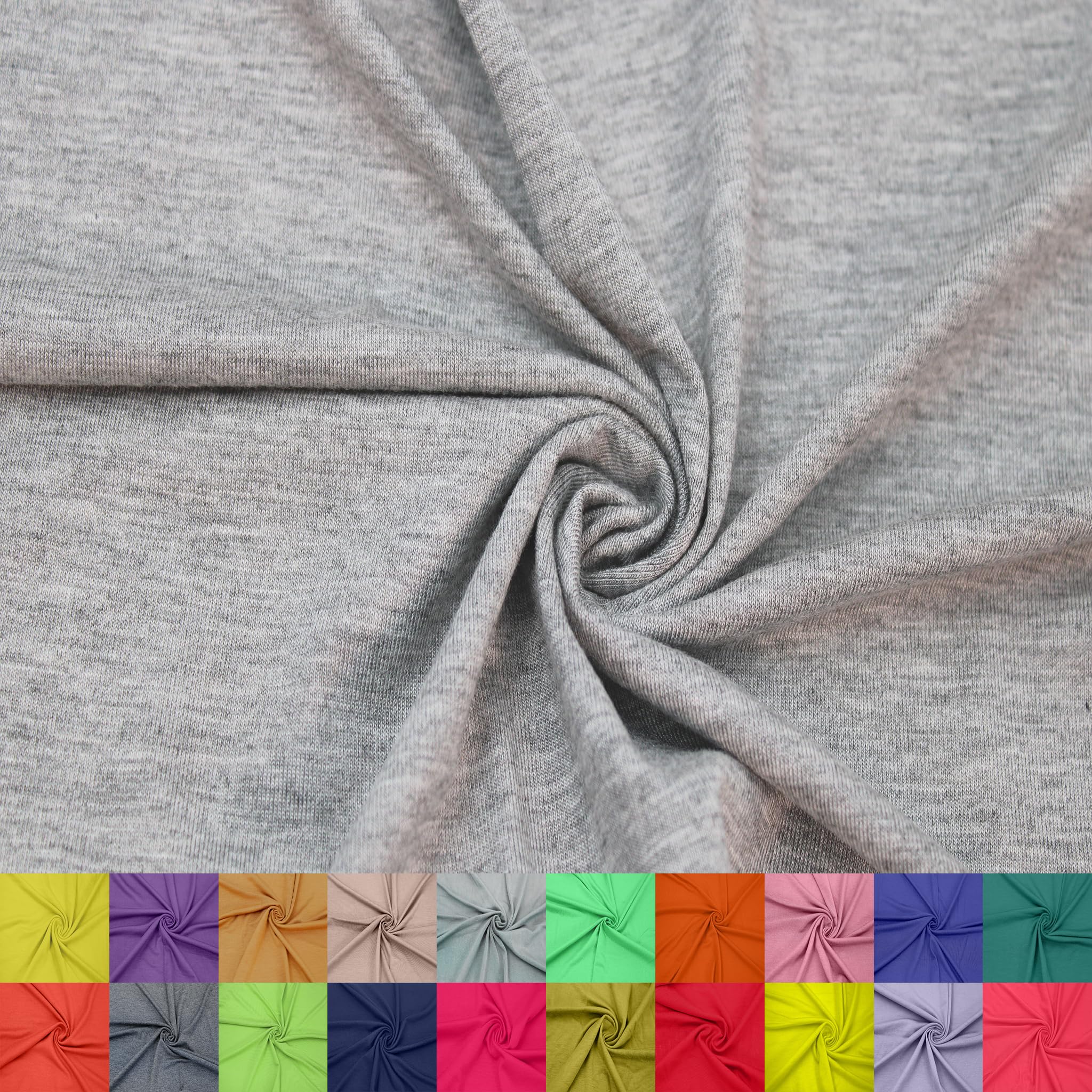 60" Wide Rayon Spandex Jersey Knit Fabric by The Yard - 4-Way Stretch, 200GSM, Medium Weight -Soft & Breathable - Apparel, Accessories, Maternity & Decorations — view 111