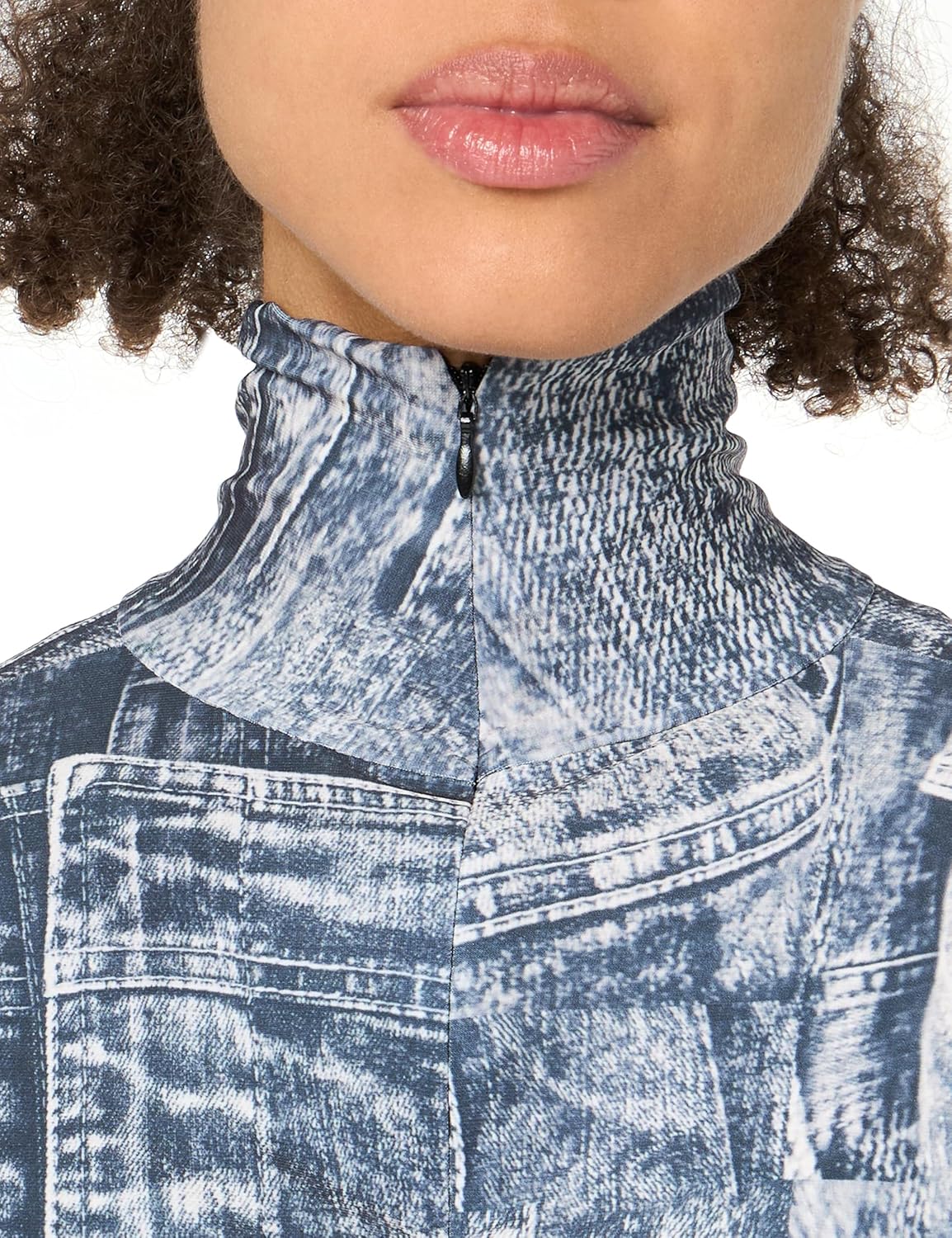 Norma Kamali Womens Slim Fit Long Sleeve Turtle Top - Image 3