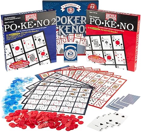 3. MBGBrybelly Ultimate Poker Keno + Expansion Cards Bundle for 36 Players