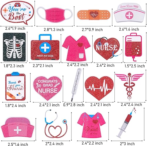Miniatura 3 de 36 piezas de decoración de cupcakes para enfermera, fiesta de graduación, decoración de pasteles, suministros de fiesta médica, regalos para fiesta
