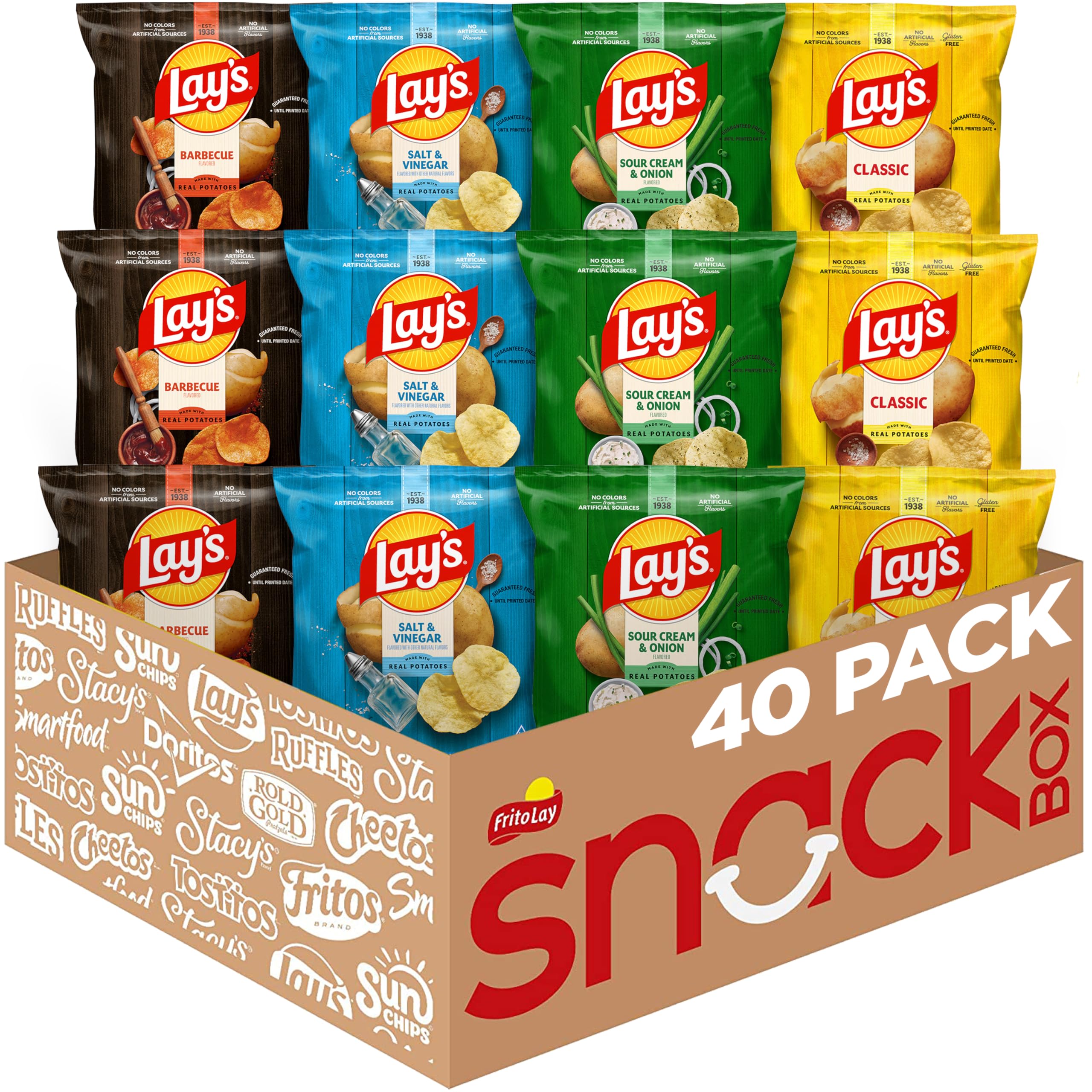 Lay's Potato Chip Variety Pack, 40 Count