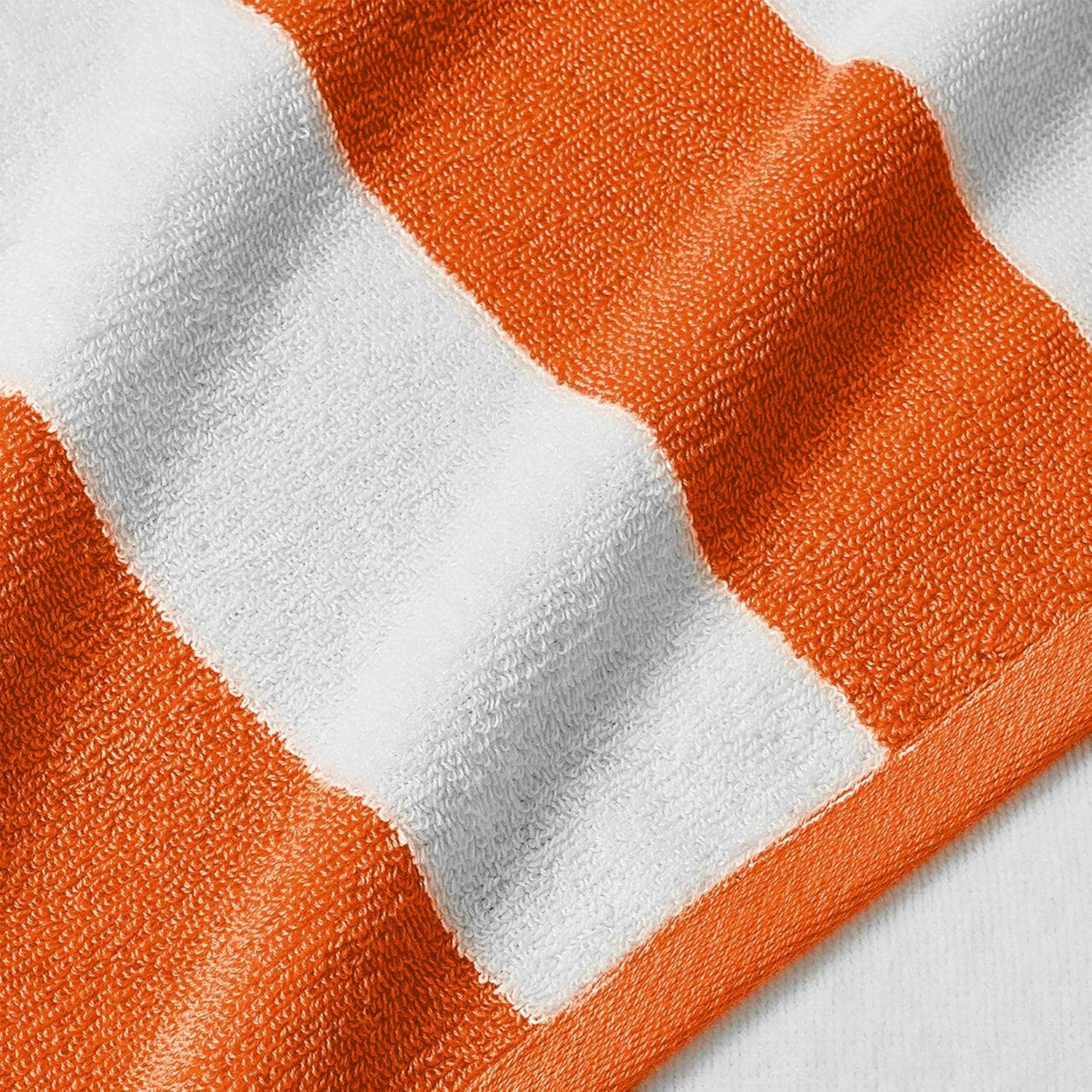 Cabana Stripe Beach Towels, 6 Pack, 30 x 60 inches, 100% Cotton Quick Dry Terry, Ultra Absorbent, Sand Resistant, Multi-Color