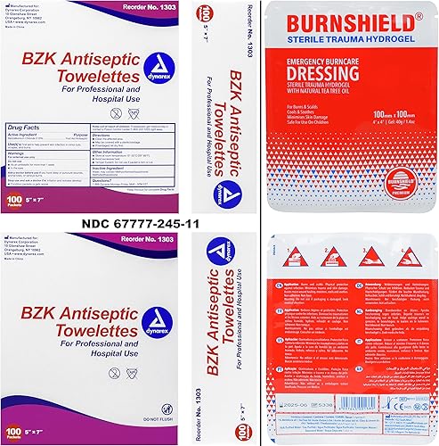 Miniatura 6 de Kit de primeros auxilios OSHA 2021 Clase A para empresas, oficina, contratistas, montaje en pared, artículos esenciales de seguridad portátiles,