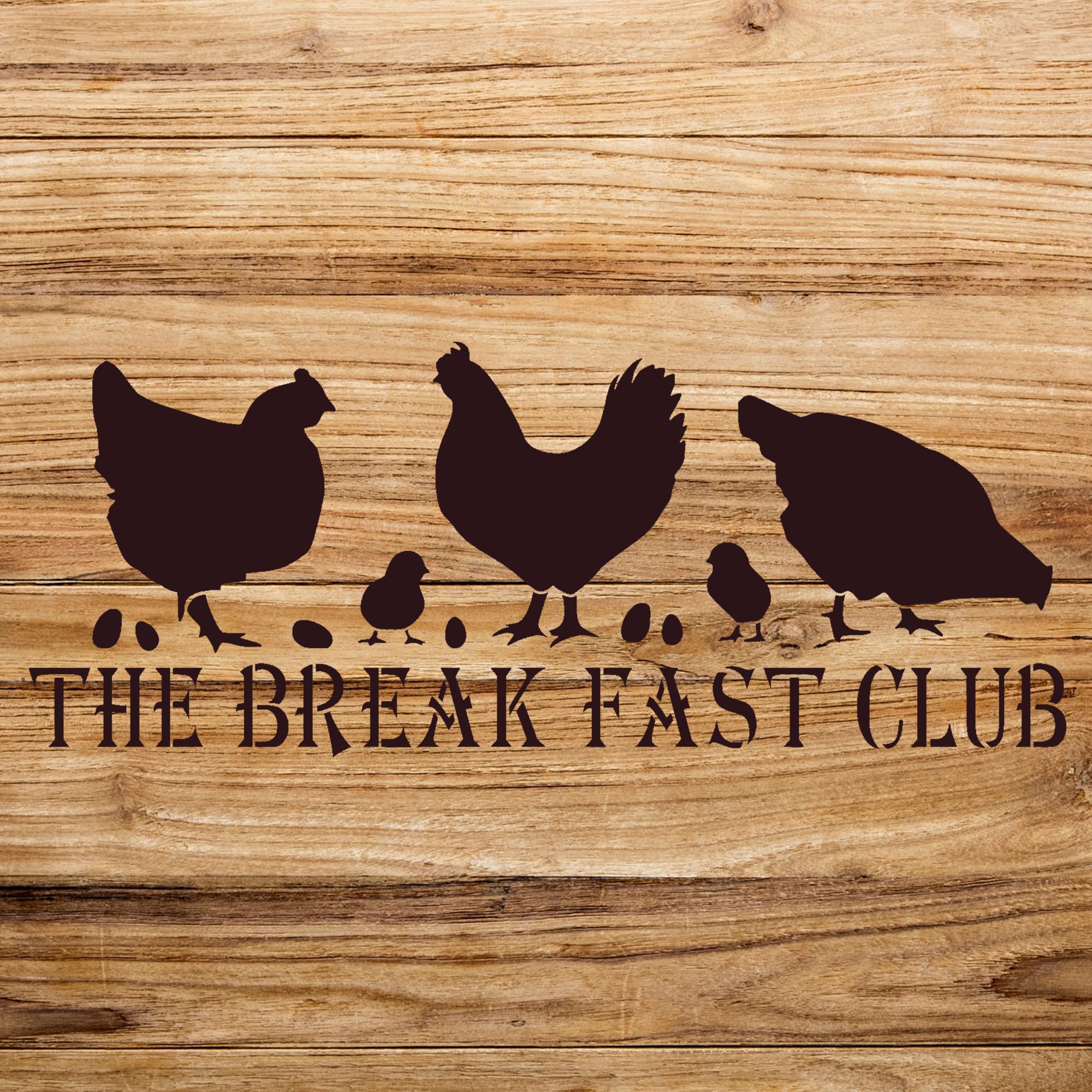 Chicken Stencil Pattern for Wood Signs and Home Decor, Reusable Mylar Template, Ideal for DIY Farmhouse Crafts and Painting Projects - Size A3 (16.5