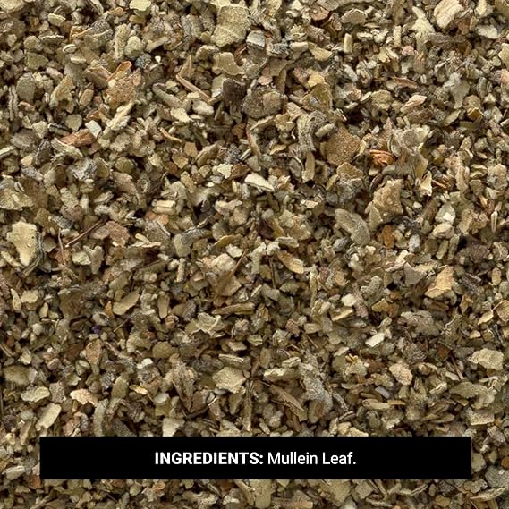 Frontier Co-op Mullein Leaf, Cut and Sifted - Dried Mullein Leaves, Ideal for Loose Leaf Tea, Tea Bags, Gummies, Extract, Capsules - Kosher | 16 Ounce (Pack of 1)