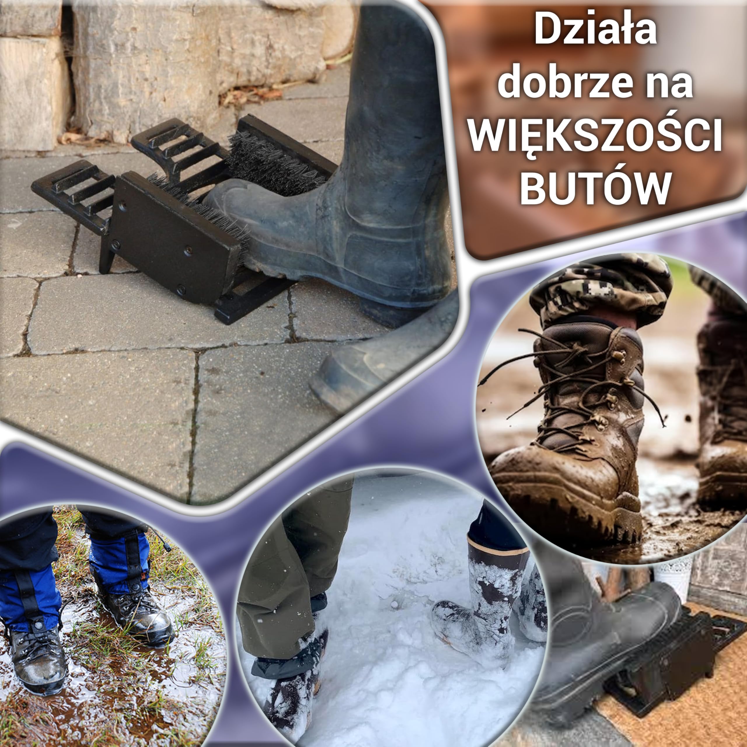 ARSUK Welly stojak do bagażnika stojak do przechowywania 2 pary do ogrodu i na zewnątrz (2 pary bagażników)