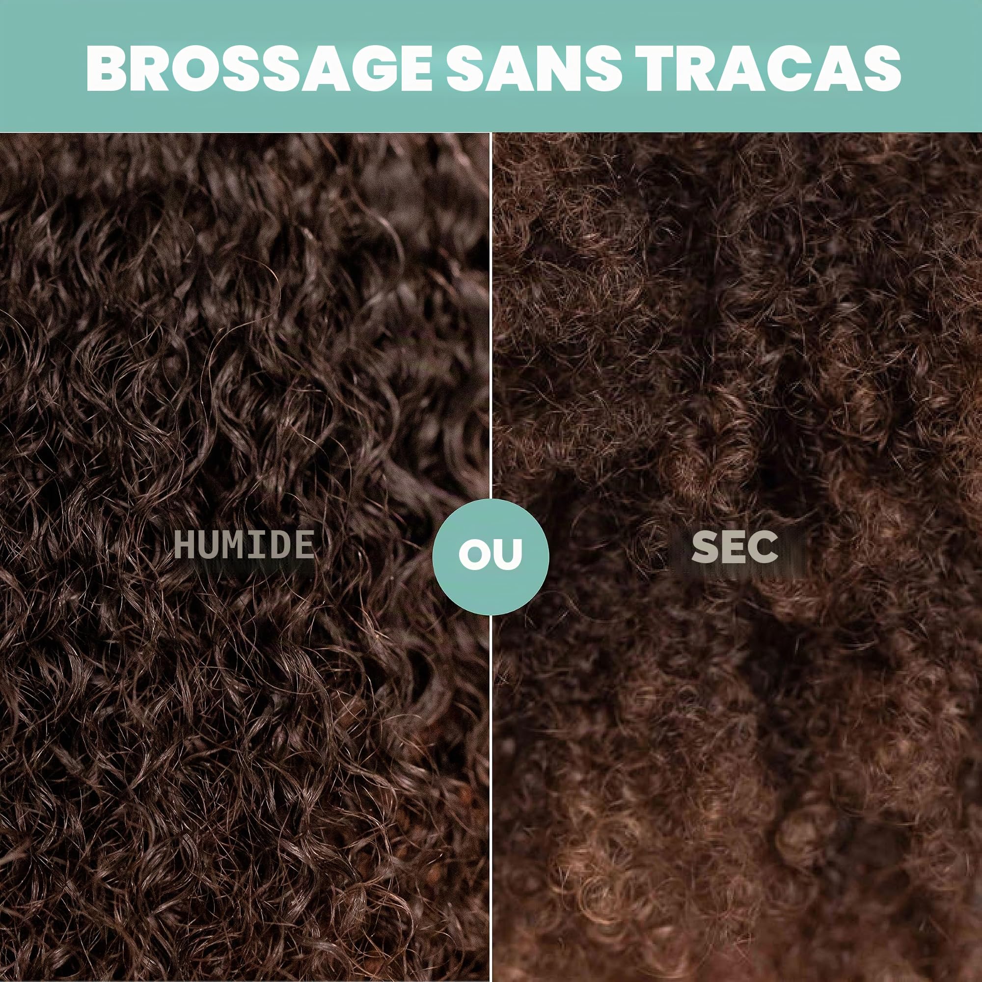 Frida Baby Brosse à cheveux pour enfant : brosse à cheveux à poils solides pour cheveux épais ou bouclés