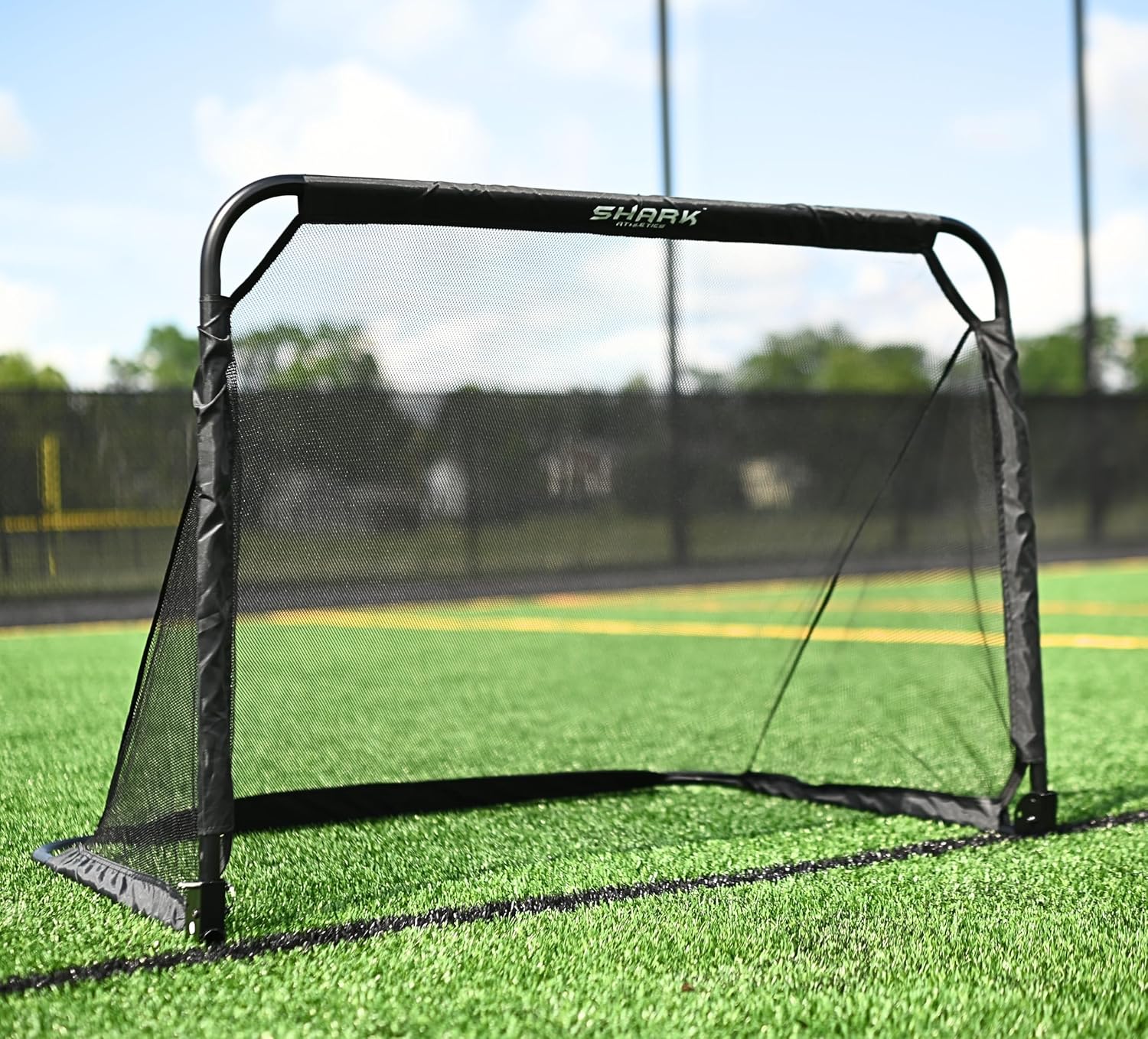 Pop-Up Soccer Goal - 4ft x 3ft Durable Metal Soccer Net for Outdoor Use -Soccer Goals for Backyard - Essential Soccer Training Equipment for Kids and Adults - Portable and Easy to Set Up