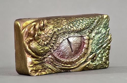 Miniatura 7 de Juego de 4 moldes de silicona con diseño de dragón para hacer jabón, resina, yeso, huevo de ojo de dragón