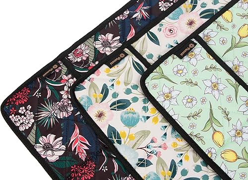 Miniatura 14 de PACMAXI Almohadilla para máquina de coser para mesa con bolsillos, tapete resistente al agua, organizador para accesorios de máquina de coser