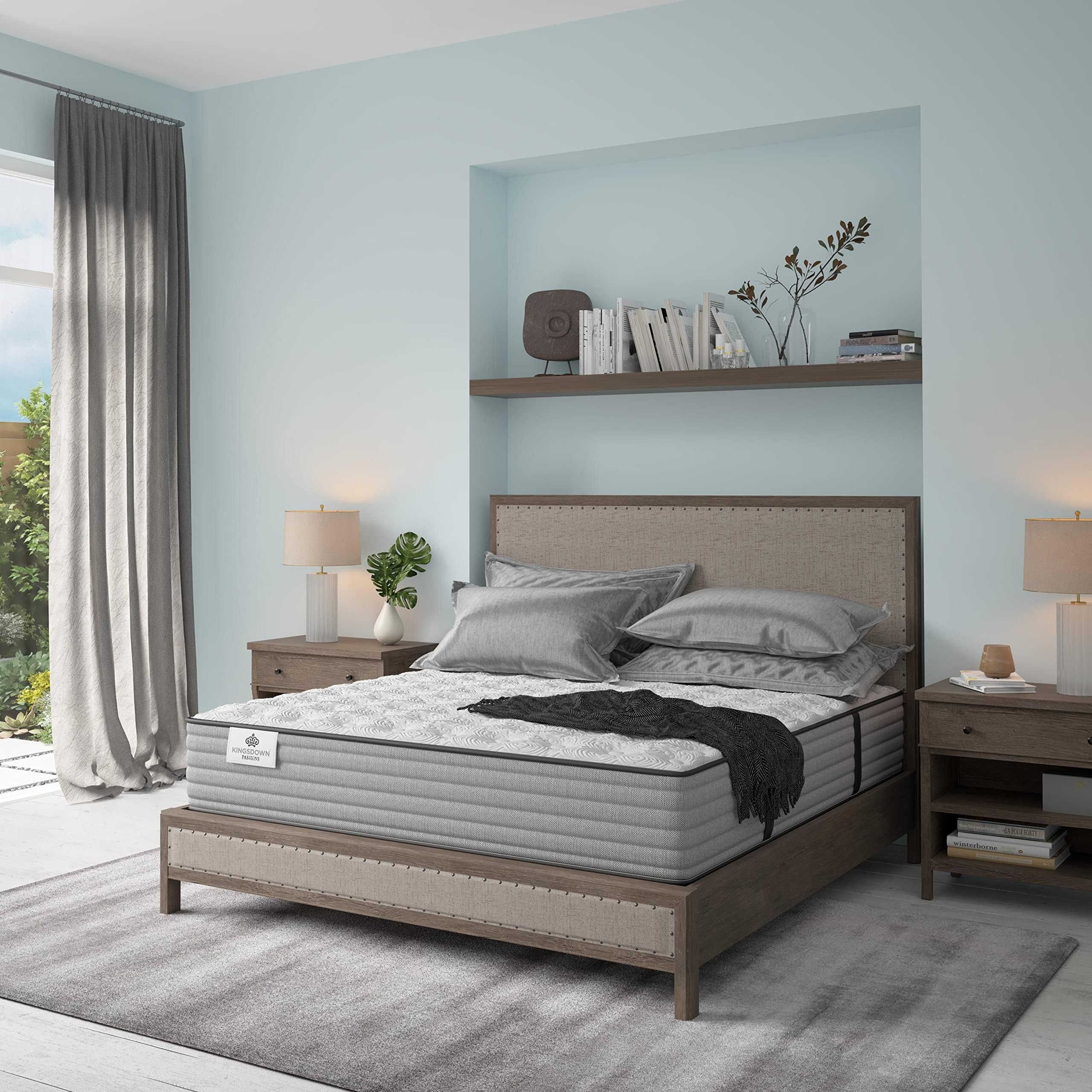 Kingsdown Passions Aspiration 14" Firm Hybrid Mattress, Queen, Tan
