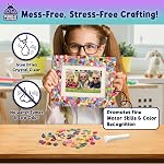 PURPLE LADYBUG DIY Mosaic Picture Frame Craft Kit - Birthday Girls Gifts 8-12 Years Old, Tween & Teen Girl Gifts Ideas - Unique Arts and Crafts for Kids 6-8 - Cute Room Decor