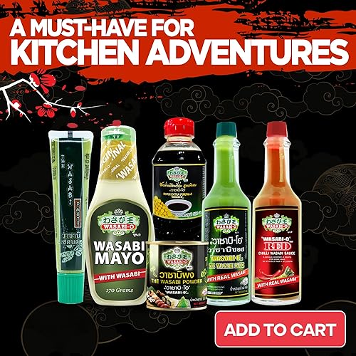 Miniatura 7 de Wasabi-O Wasabi en polvo con wasabi real (rábano picante japonés), sin ingredientes artificiales, 3.72 onzas (paquete de 3) Para sushi, salmón y