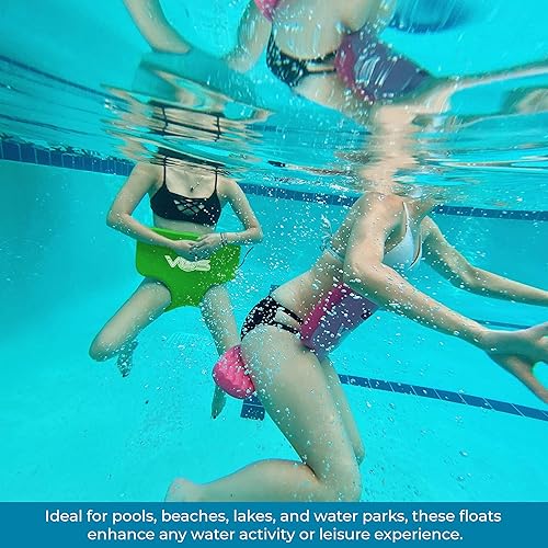 Miniatura 7 de VOS Oasis - Flotadores de sillín sólidos para agua, ultra flotantes, cómodos asientos flotantes Verde Kiwi,Barrera Azul,Azul Capri,Rosa,Espuma de