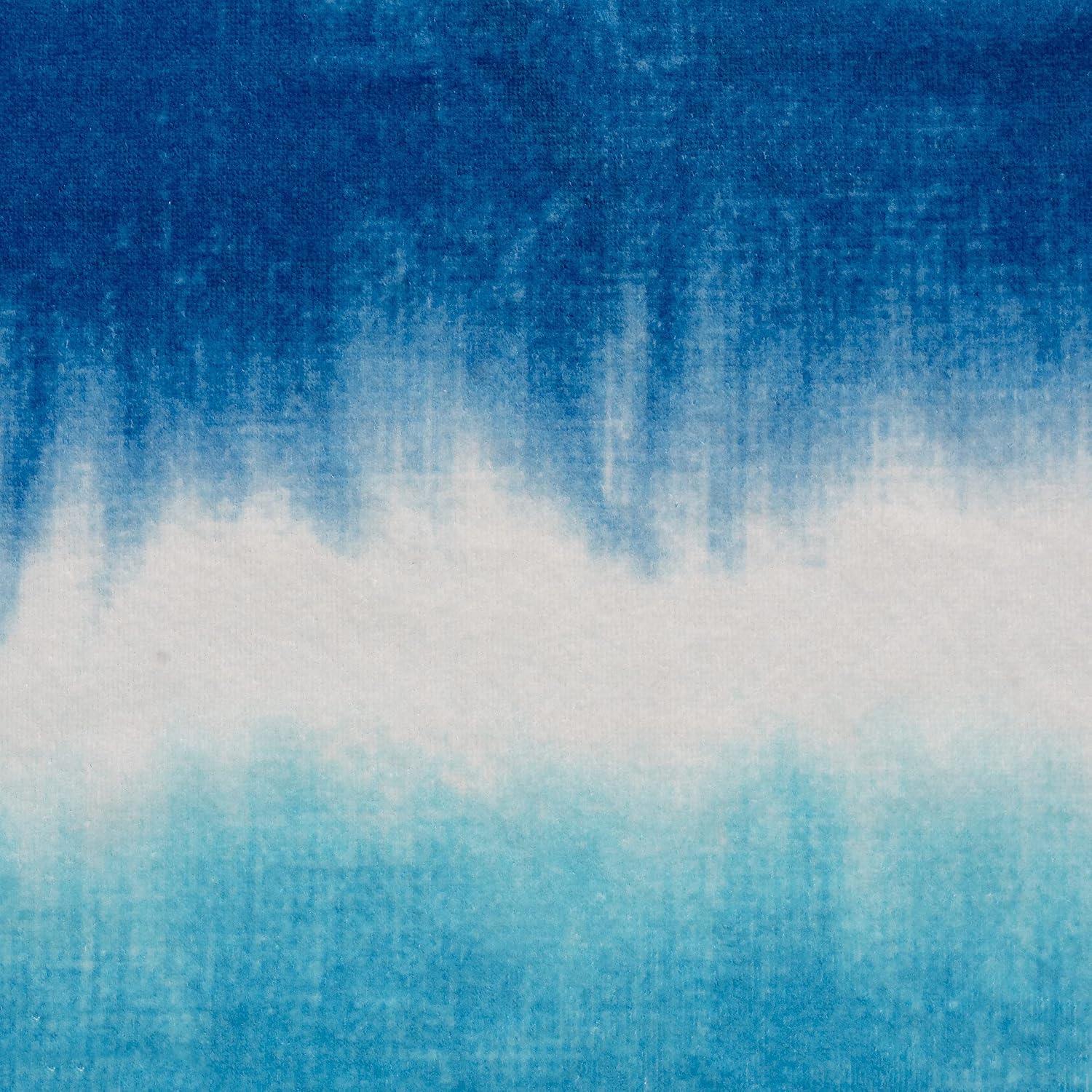 Welhome 100% Cotton Printed Beach 2 Piece Towel Set | Oversize Towels | Pool & Beach | Supersoft | Ultra Absorbent | Quick Dry | Machine Washable | Indigo Shibori & Tie Dye Stripe