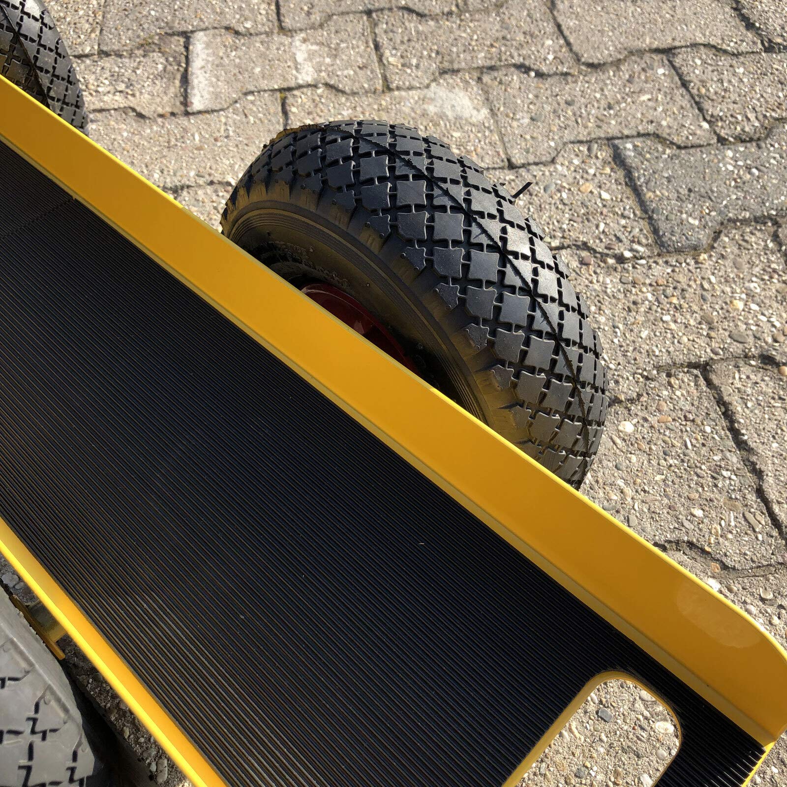 Ravendo, carrello a 4 ruote, 300 kg, lunghezza 98,5 cm, carico pesante, carriola per il trasporto pneumatici Made in Europe