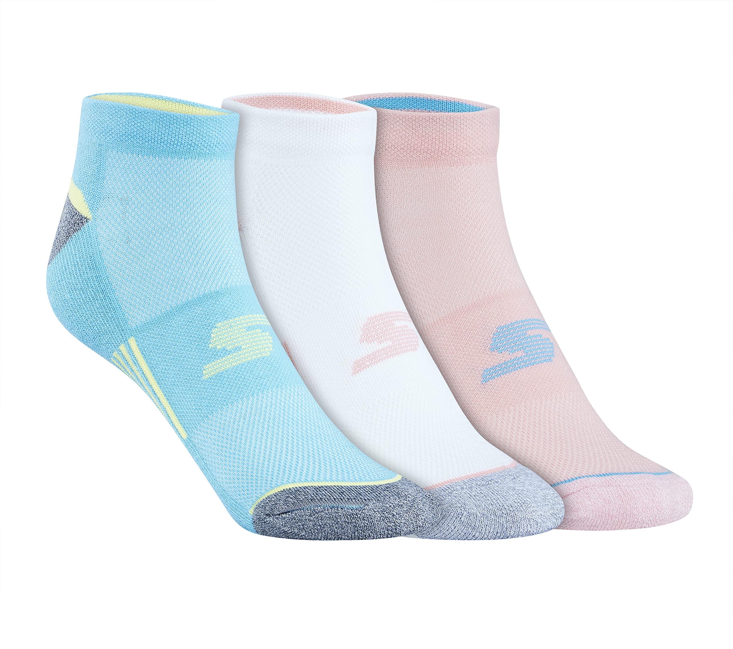 Polyester Womens S20030Id Ankle Length Socks-Pkbl Medium, Assorted