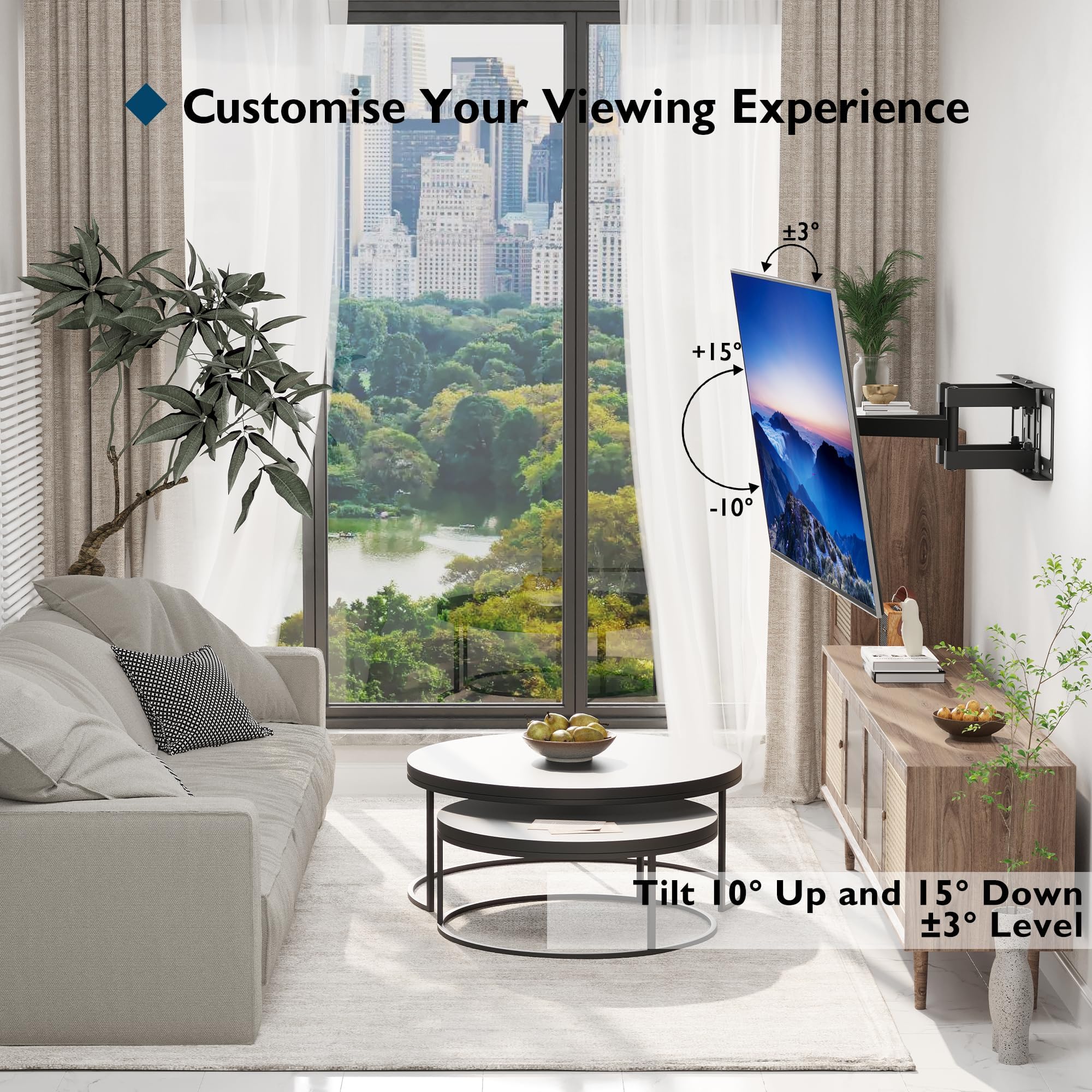 Amazon | BONTEC (ボンテック) フルモーションテレビウォールマウント