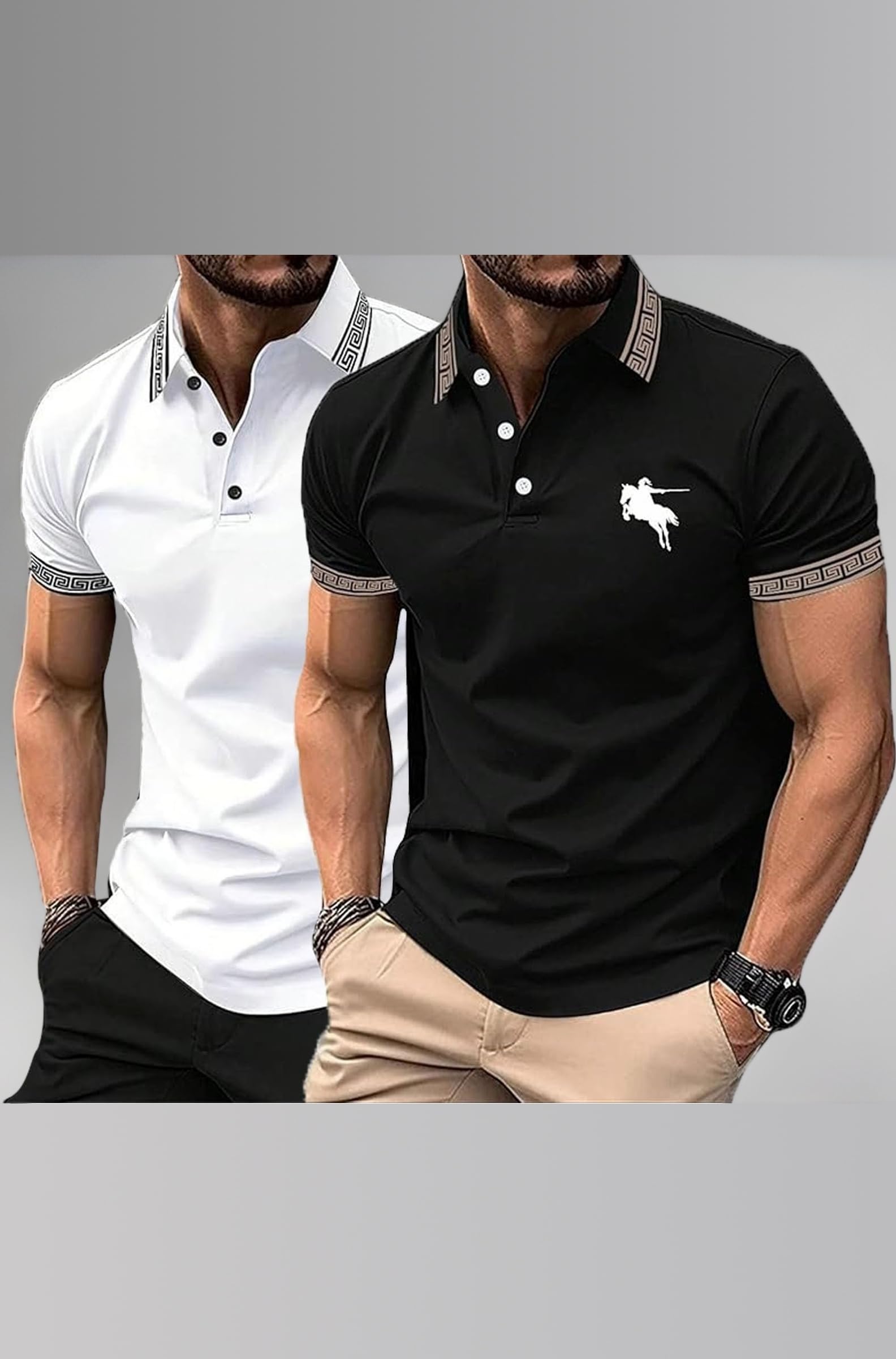 Lymio Polo T Shirt for Men || T Shirt for Man || Collar T Shirt Style Men (Packs Also Available) (Polo-34-37)