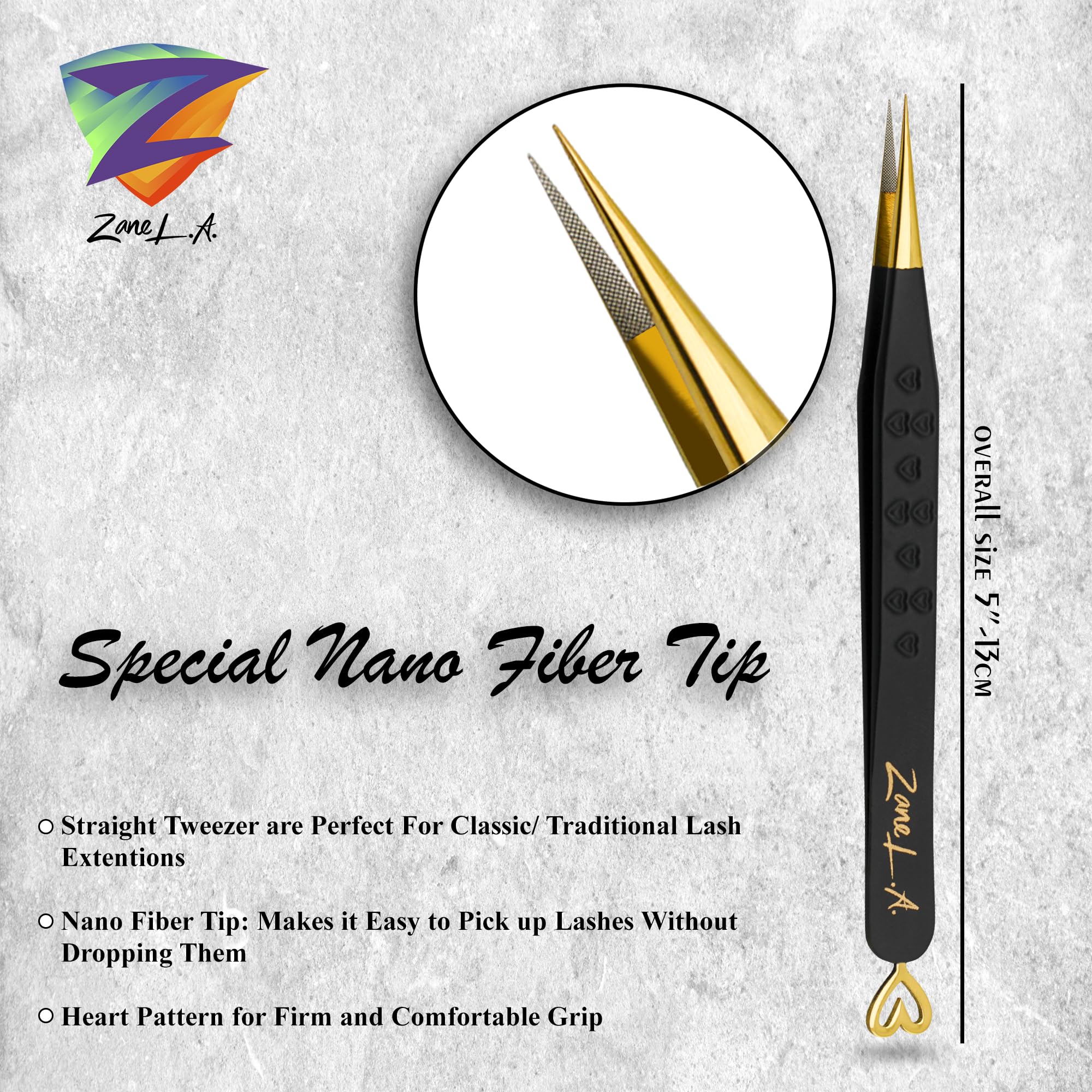 Amazon.com : Zane L.A. Nano Fiber Tip Professional Eyelash