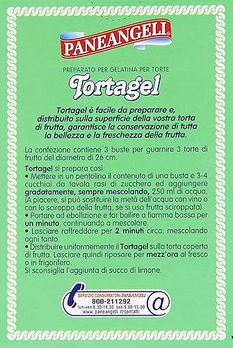Miniatura 2 de Paneangeli Tortagel preparado para pasteles de gelatina 3 Buste 1.38 oz
