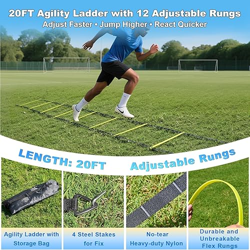 Miniatura 7 de Porterías de fútbol para portería de fútbol de patio trasero 12x6 grande