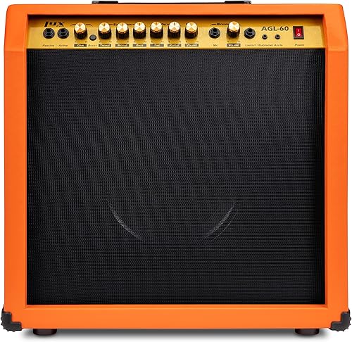 Miniatura 114 de LyxPro Amplificador de guitarra eléctrica de 60 vatios Combo de estudio de estado sólido y amplificador de escenario con altavoz de 10 pulgadas