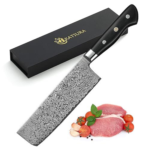KATSURA Nakiri Vegetable Knife – 7 Inch – Japanese Premium
