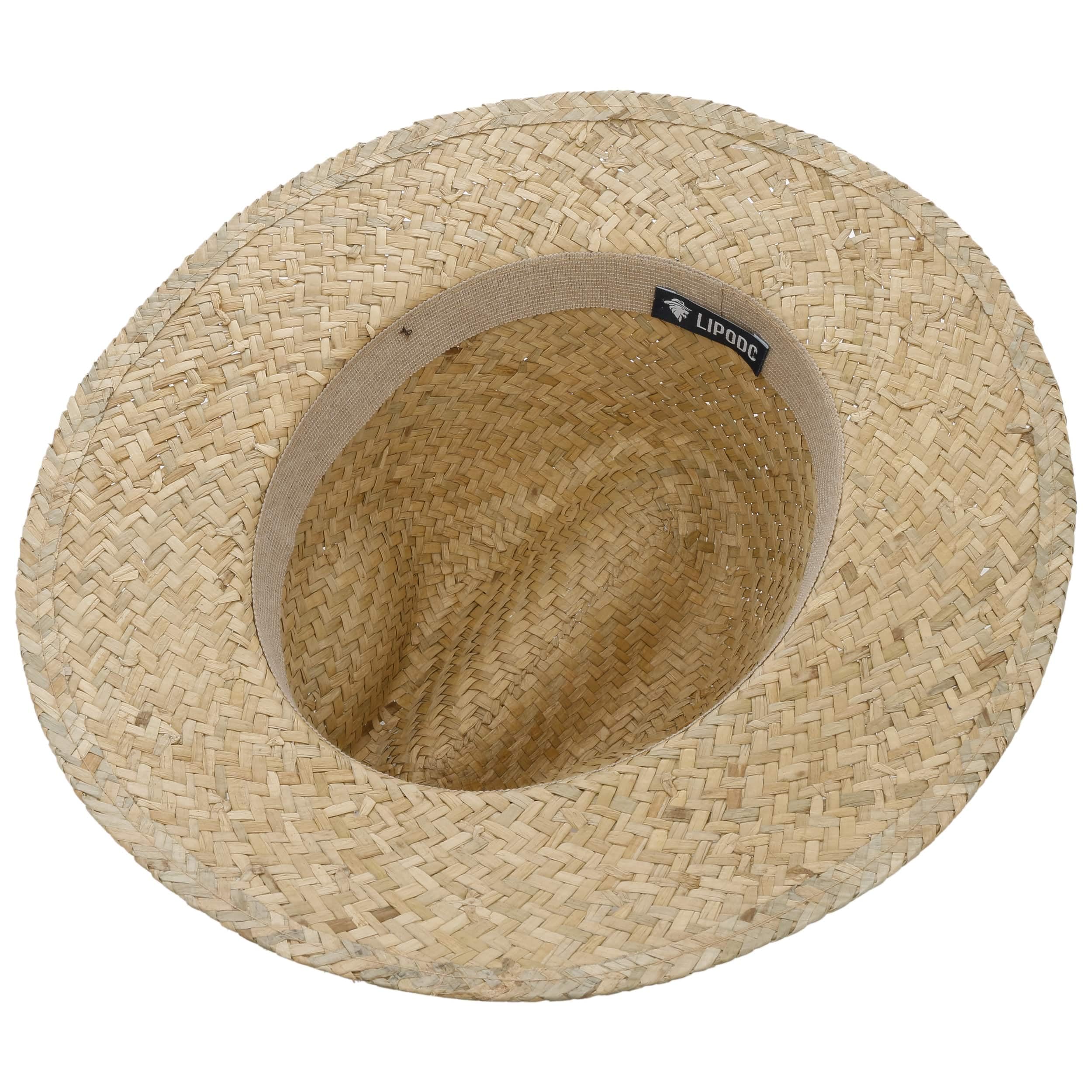 Lipodo CHAPEAUSHOP New Steven Traveller Chapeau de Paille Fabrique en Italie Unisexe Printemps Ete