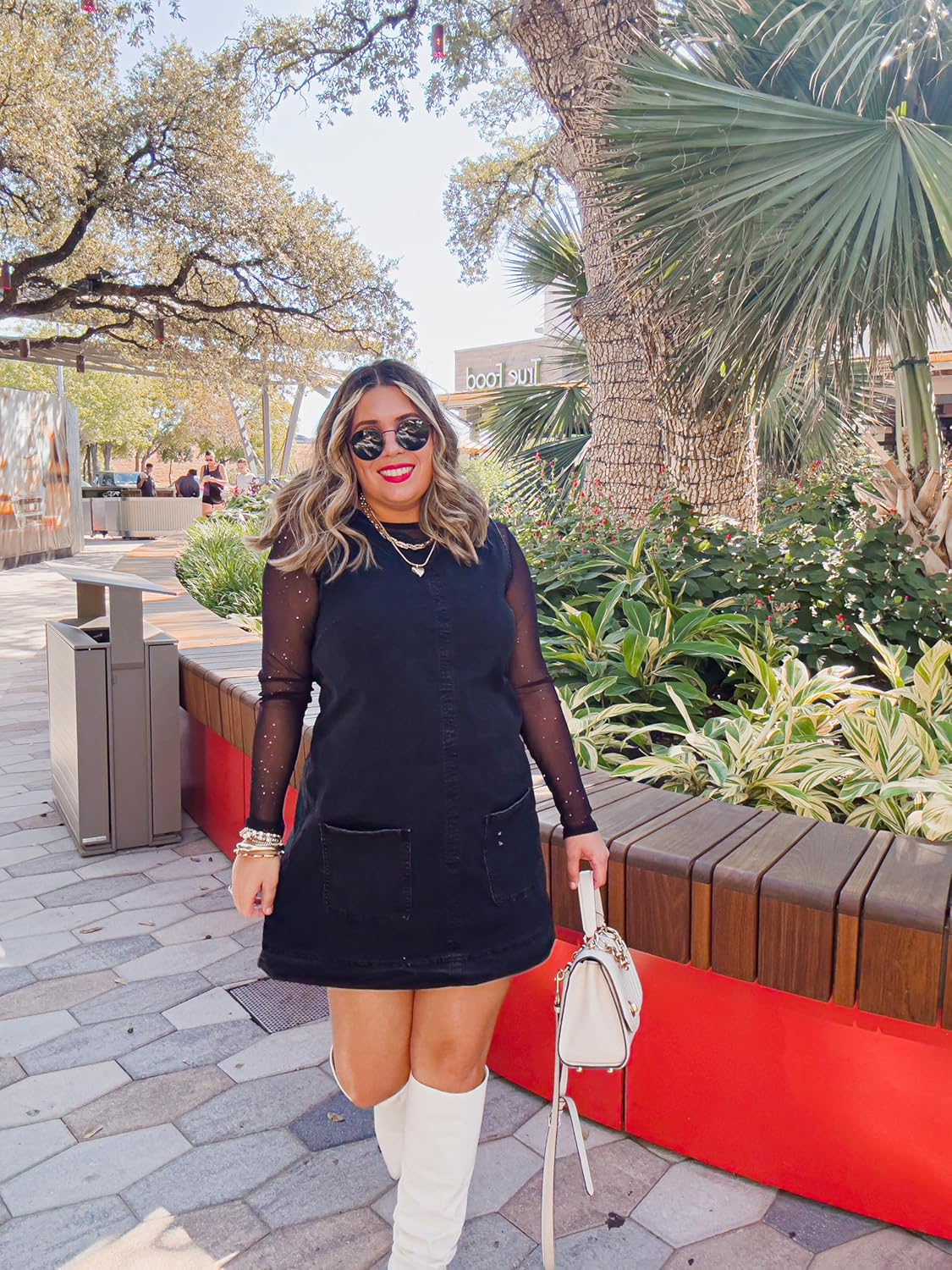 Womens Sleeveless Casual Denim Dress - Summer Crewneck Vintage Loose Jean Romper Overall Dress with Pockets - Image 6