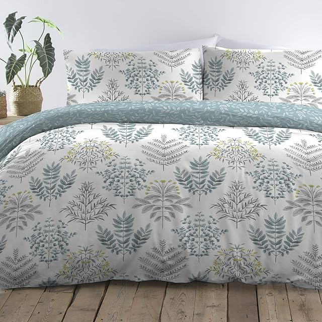 Dreams & Drapes - Emily - Easy Care Duvet Cover Set - King Bed Size in Duck Egg