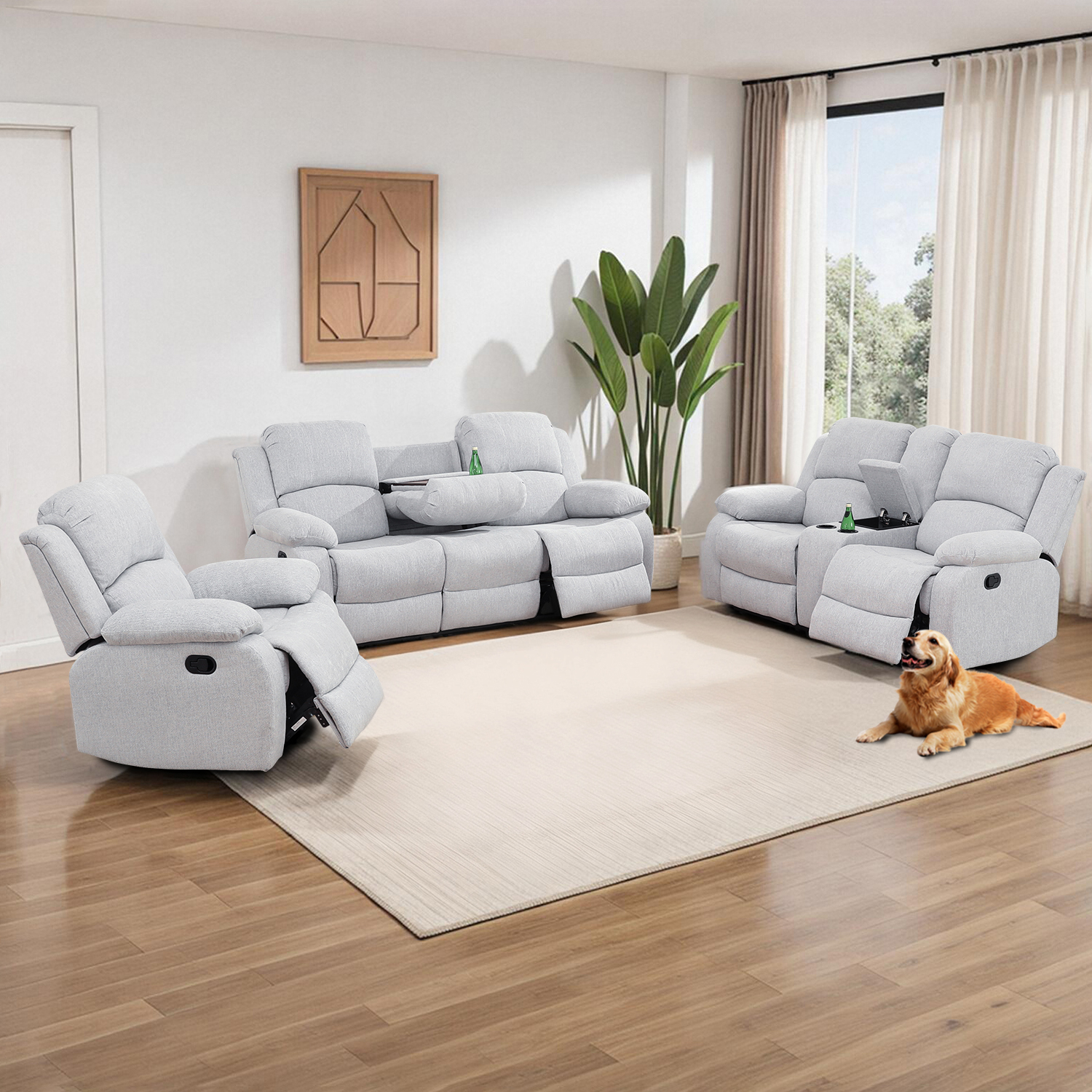 Sillón Plegable Gris miniatura 6