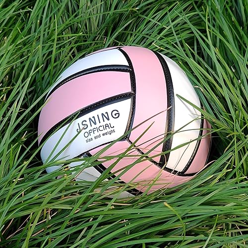 Miniatura 6 de Classic Minimalist Design Volleyball,Soft Touch Volleyball for Outdoor Indoor Beach Game,Official Size 5,Volley Lite Volleyball with Pump