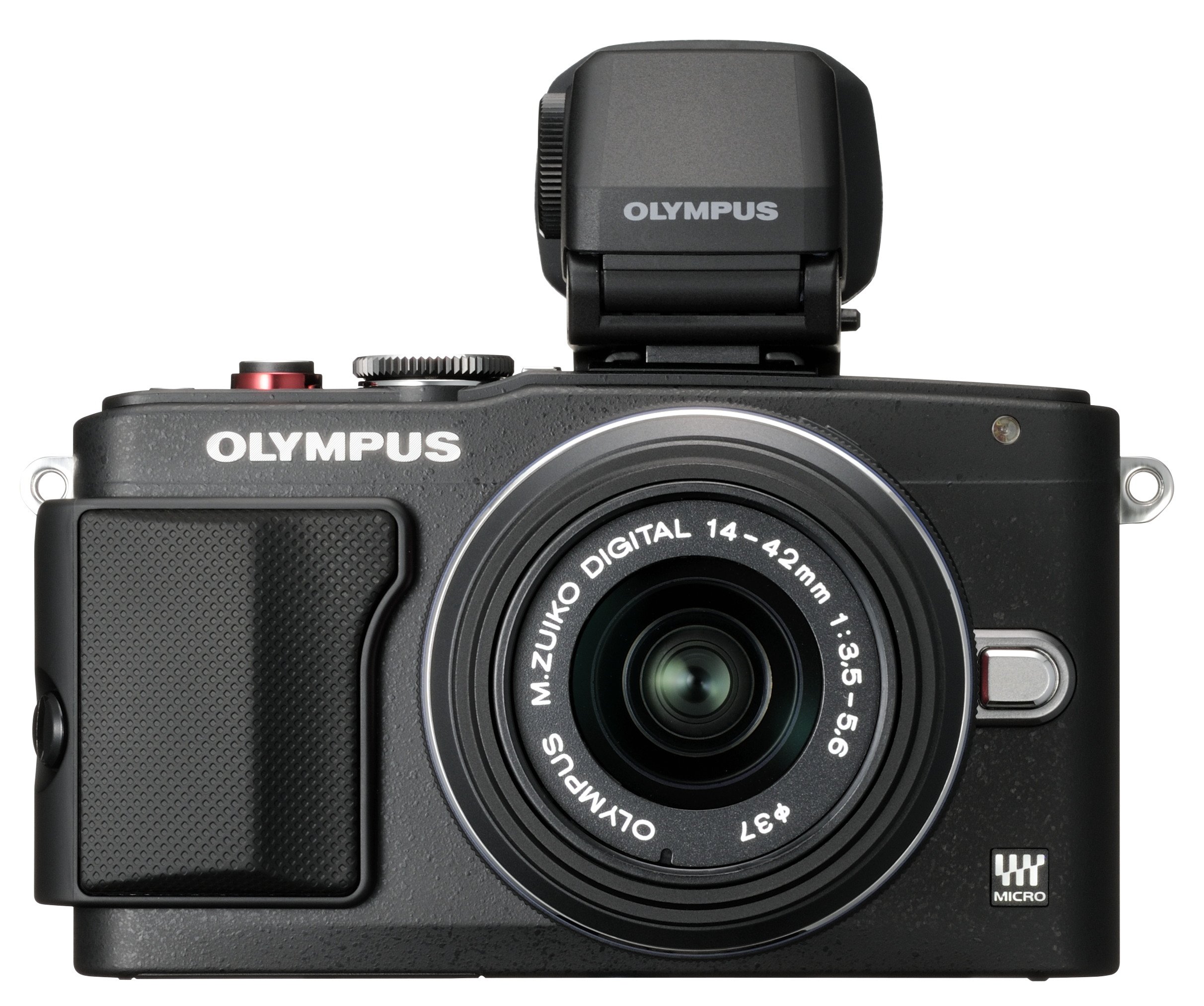 Olympus Olympus VF-4 elektronischer Sucher (2,3 Megapixel, natürliche Farbwiedergabe, 2-Fach Opt. Zoom)