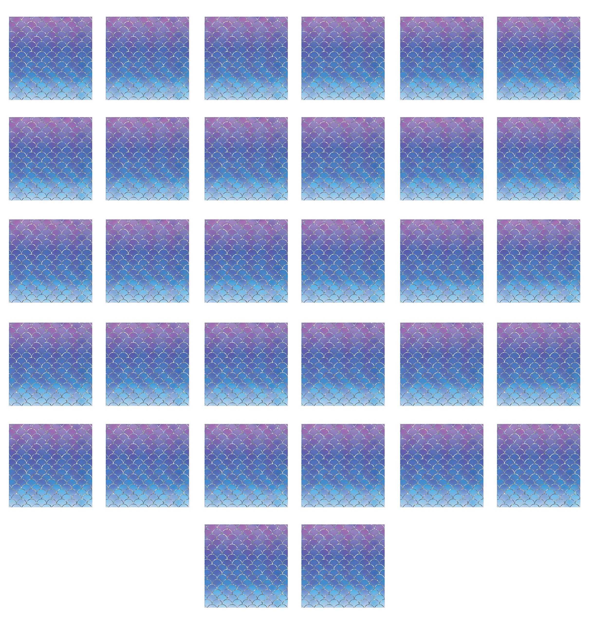 Serviettes en papier sirène de 32 unités pour décoration de fête