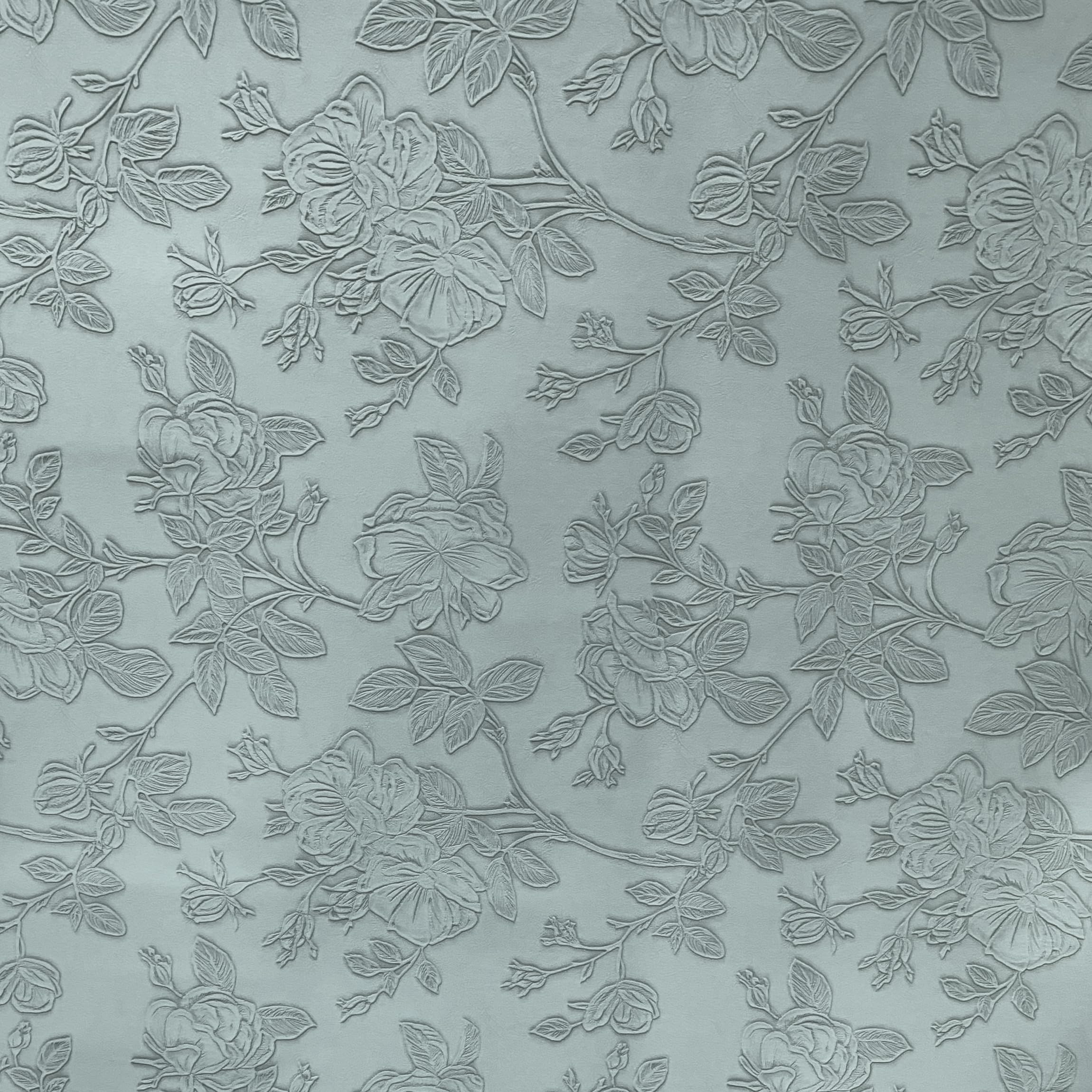 A-Express Floral Faux Leather Fabric, Embossed PU Vinyl Material, 140cm 55" Inches Wide, 430 GSM by The Metre - Image 4