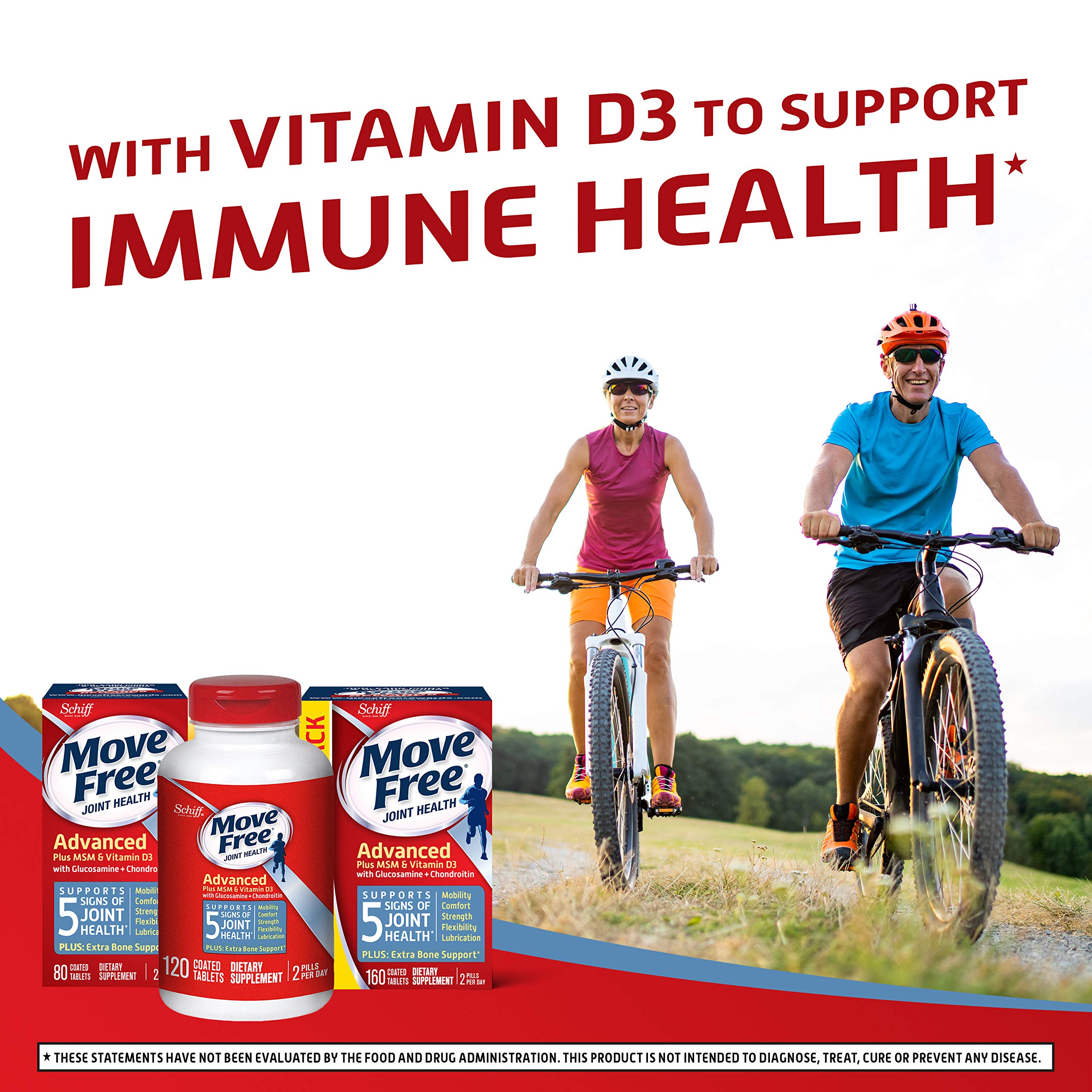 Glucosamine Chondroitin MSM & Vitamin D3 Joint Health Supplement, Move