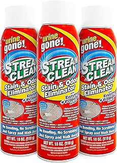 Sponsored Ad - Urine Gone Stream Clean - Heavy Duty Carpet Cleaner and Odor Remover - Jet Spray Deep Cleans Carpet - No Be...