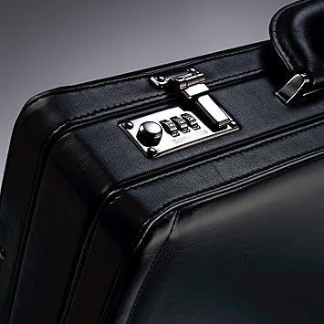 Samsonite Bonded Leather Attache, Black, One Size