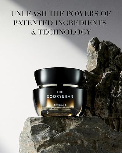 Miniatura 6 de Sooryehan THE BLACK Exopert Cream de LG Beauty (1.7 fl oz1.69 fl oz), desafía la edad, elasticidad de la piel y equilibrio de la piel. Pétalos de