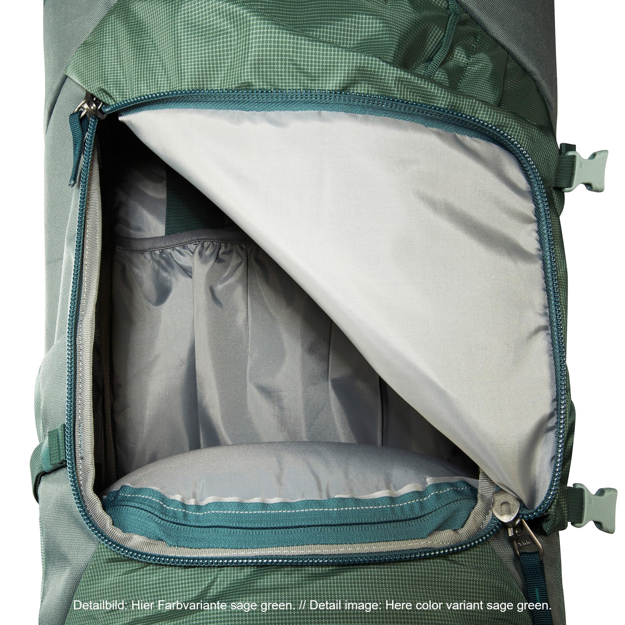 Tatonka Yukon 50+10 - Trekkingrucksack mit Frontzugriff, verstellbarem Rückensystem, extra Bodenfach, Regenhülle und 60 Liter Volumen