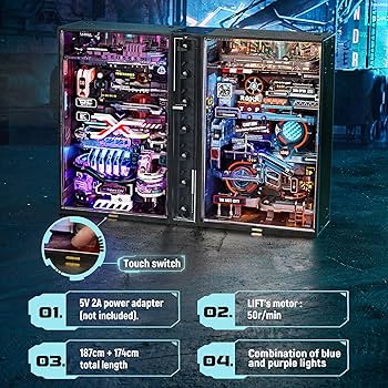 ROKR MARBLE RUN DIYキット ROKR Marble Run Zestawy modeli puzzli 3D dla dorosłych, aby