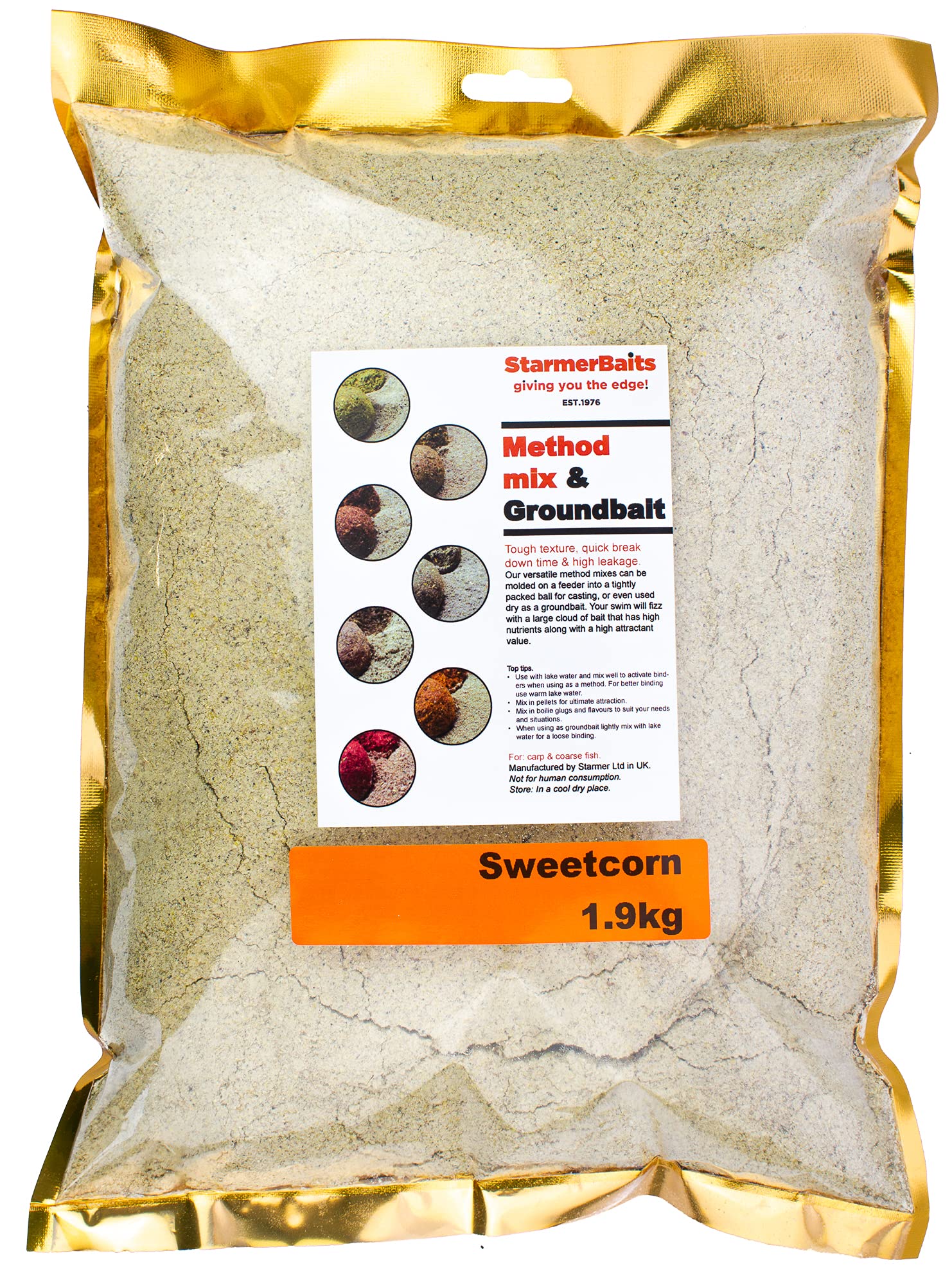 STARMER aquatic feed Sweetcorn method mix / 1.9kg