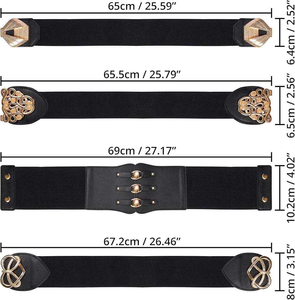 Cinturilla Clásica Velcro Látex Mujer Negro 38