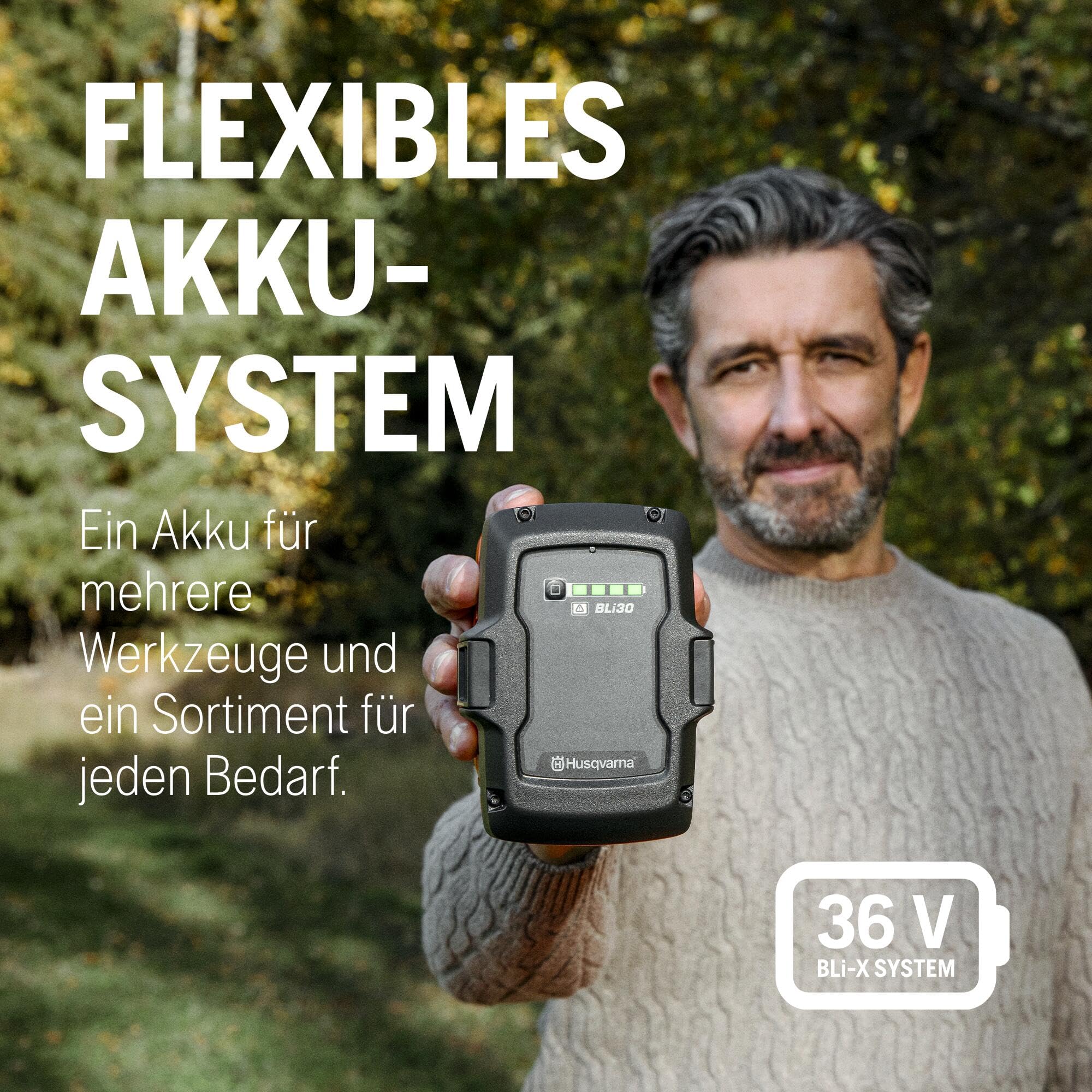 Husqvarna 215i Akku-Kettensäge 12" mit B70 Akku und Ladegerät | Kompaktes, leichtes Design - für allgemeine Gartenarbeiten gemacht