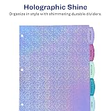 Avery Big Tab Holographic Dividers, 5-Tab, Multicolor, 1 Set – view 5