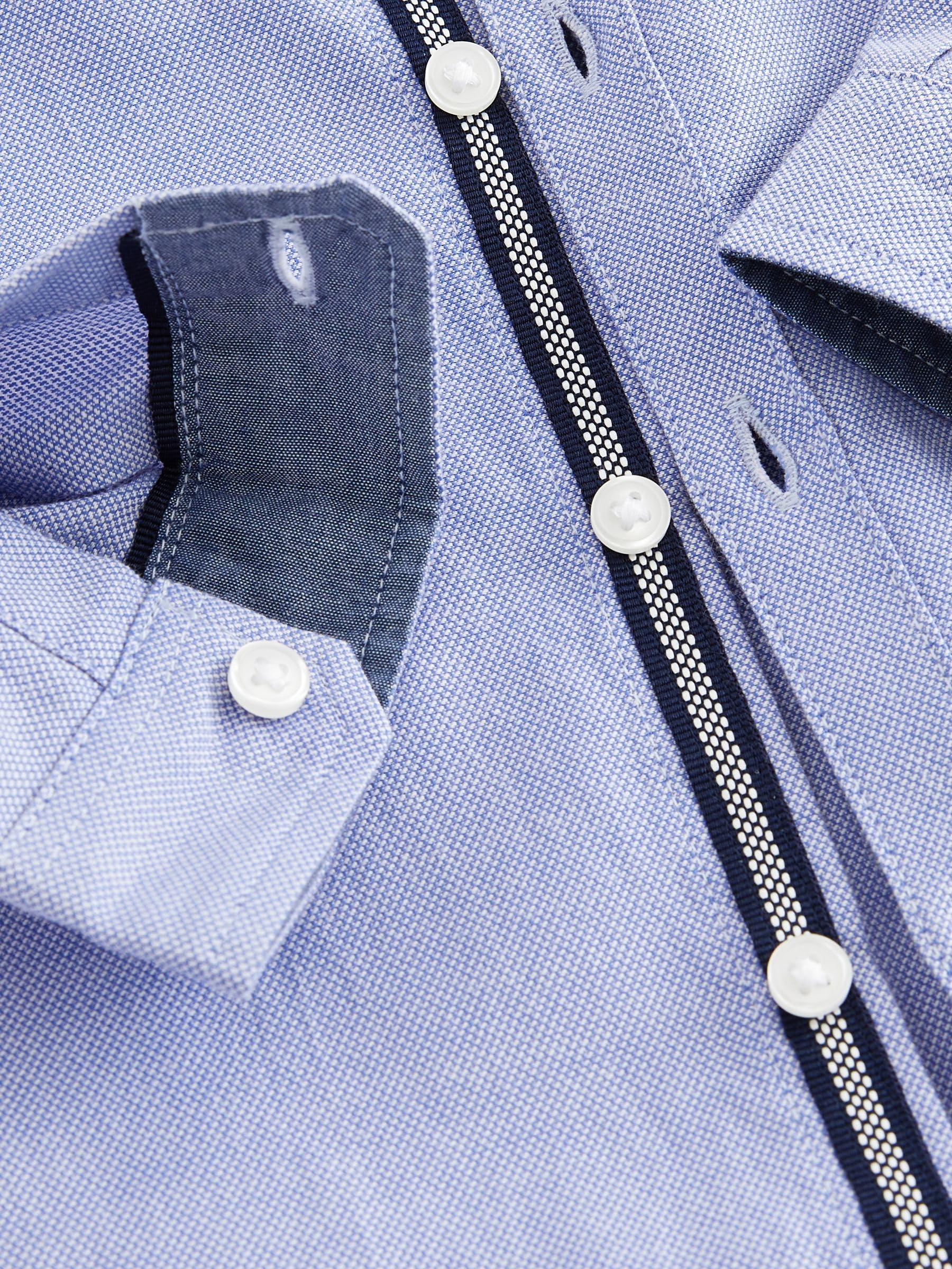 NEXT Garçon Chemise Oxford à Manches Longues Blue Character 2 Ans-3 Ans